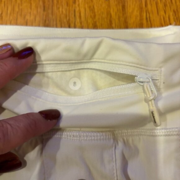 Lululemon Run: Pace Setter Skirt *TallWhite size 8 - Picture 14 of 15